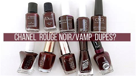 chanel rouge noir nail polish dupe|chanel vamp dupe.